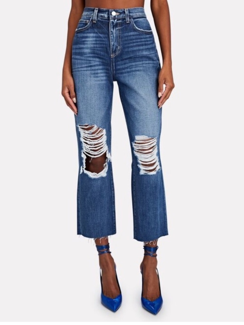L’Agence Adele High-Rise Cropped Stove Pipe Fallbrook Jeans